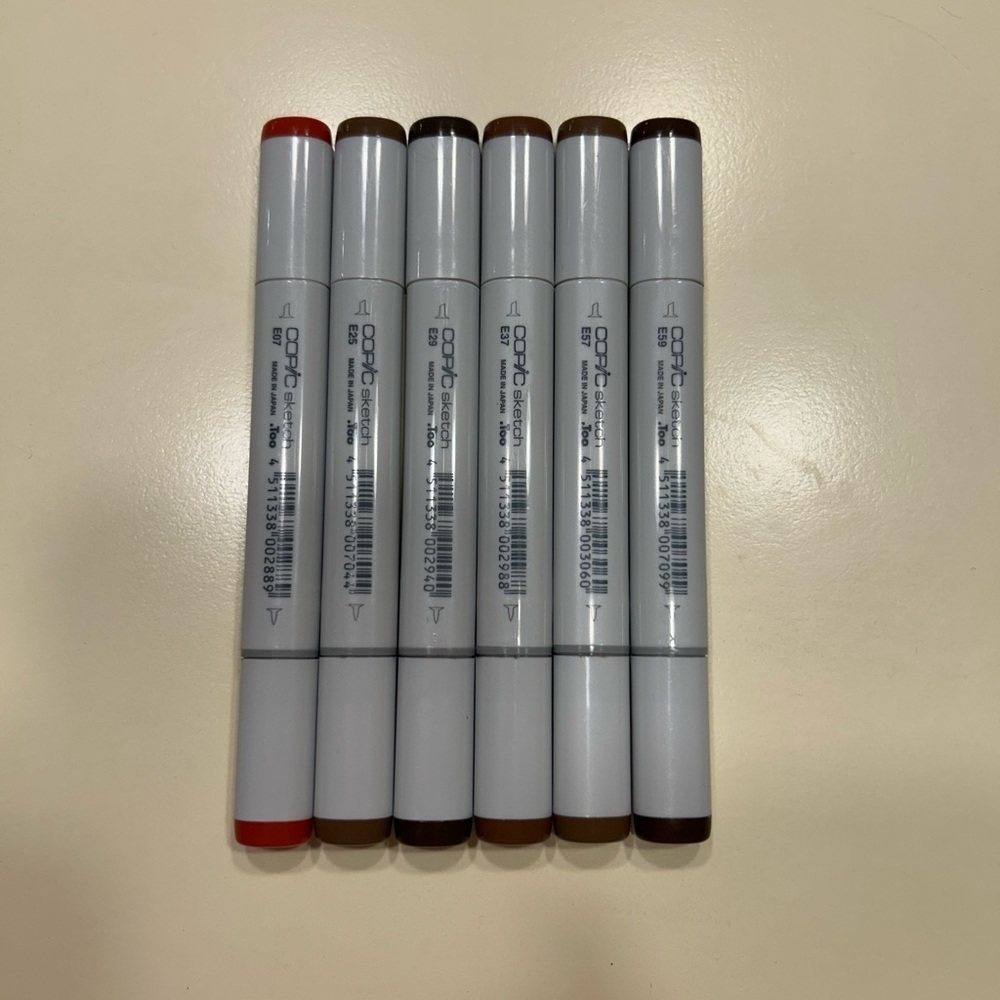 Copic Sketch Markers Set of 6 in Brown